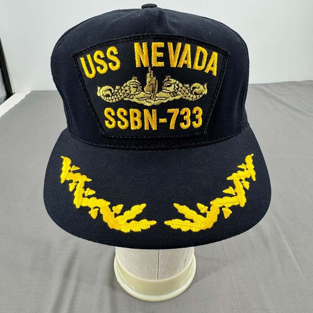 Vintage Northstar USS Nevada SSBN-733 Snapback Men's Hat USA